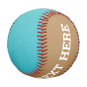 Only Colour gradients - ocean blue & brown Baseball