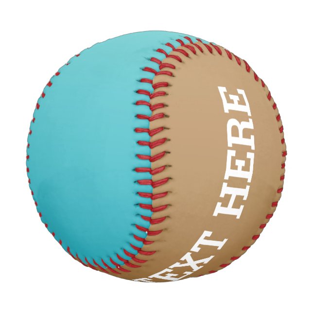 Only Colour gradients - ocean blue & brown Baseball (Angled)