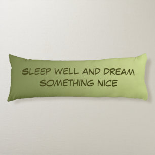 Only Colour Gradients - olive green + your text Body Cushion
