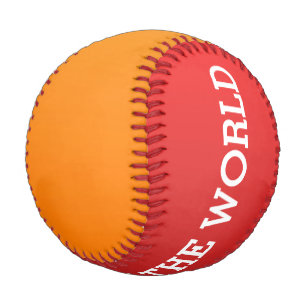 Only Colour gradients - red & orange Baseball