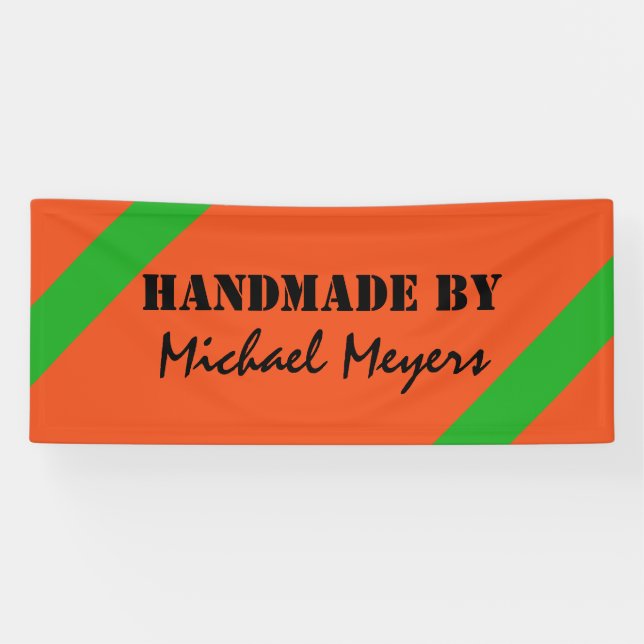 Only Colour grass green & Words + your ideas Banner (Horizontal)