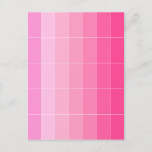 Only Colour Hot Pink Ombre Postcard