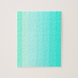 Only Colour Sea Green Ombre Jigsaw Puzzle