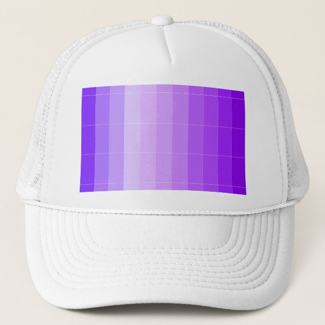 Only Colour Violet Purple Ombre Trucker Hat (Front)