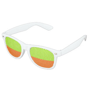 Only Colours orange spring green + your ideas Retro Sunglasses