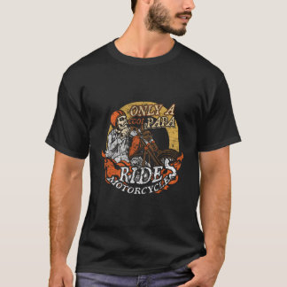 Only Cool Papa Rides Motorcycles Gift Father'S Day T-Shirt