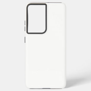 Only cool white modern solid colour OSCB26 Samsung Galaxy Case