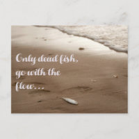 Only dead fish go with the flow - Funny Quote