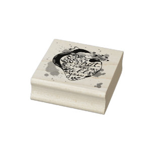 Only Do What Your Heart Tells You Rubber Stamp