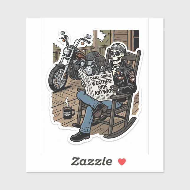 Only Flies When You Ride Sticker — Biker Decal (Sheet)