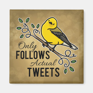 Only Follows Actual Tweets Magnet