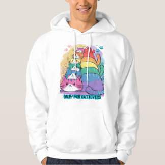 Only for Catlovers Design Pullover Hoodie
