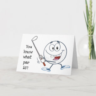 ONLY FOR *GOLFER'S BIRTHDAY* TO UNDERSTAND IT! CARD