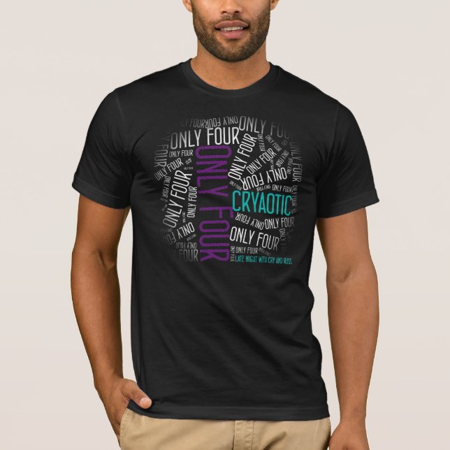 Only Four - Late Night with Cry and Russ T-Shirt (Front)