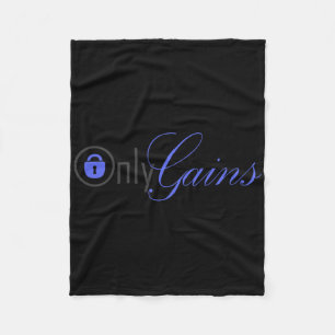 Only Gains Fitness Studio Fleece Blanket