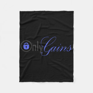 Only Gains Fitness Studio  Fleece Blanket