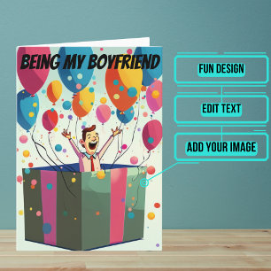 Only Gift Needed Funny Boyfriend Birthday Card