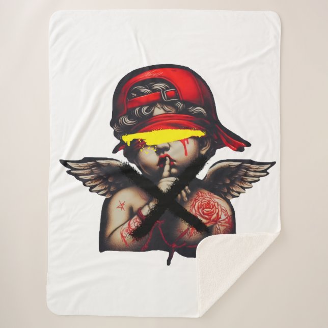 ONLY GOD CAN JUDGE ME SHERPA BLANKET (Front)