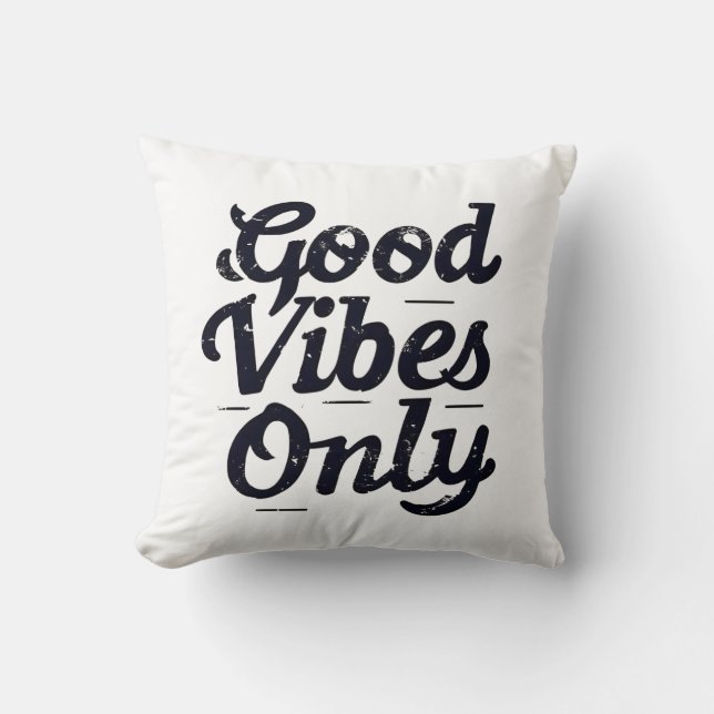 Only good vibes decoration box cushion (Front)