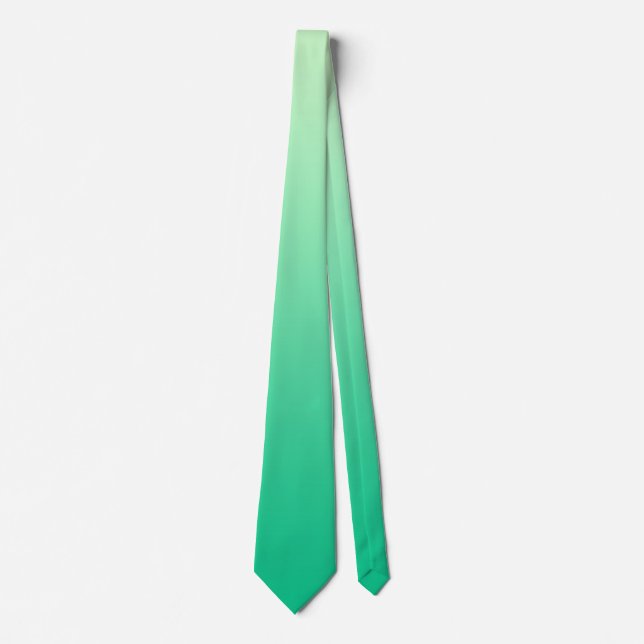 Only Gradients Colour - ocean green + your idea Tie (Front)