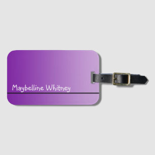 Only Gradients Colour - purple + your idea Luggage Tag