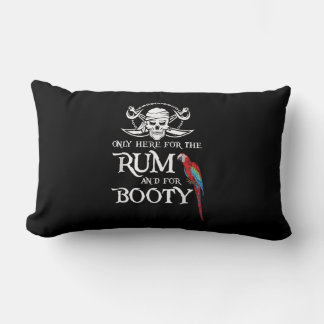 Only Here   Rum And  Booty Pirate & Parrot Pirate Lumbar Cushion