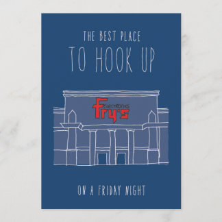 Only in Silicon Valley Greeting Card: Friday Night Card