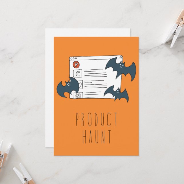 Only in Silicon Valley Greeting Card: ProductHaunt Card (Front/Back In Situ)