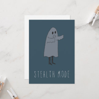 Only in Silicon Valley Greeting Card: Stealth Card