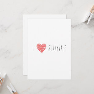 Only in Silicon Valley Greeting Card: Sunnyvale Card