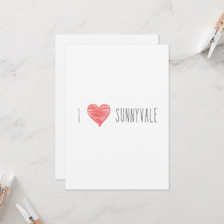 Only in Silicon Valley Greeting Card: Sunnyvale Card