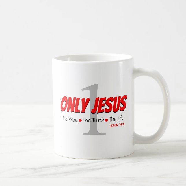 ONLY JESUS Christian Coffee Mug (Right)