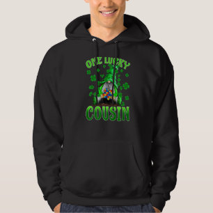 Only Lucky Cousin Gnomes Autism St Patrick's Day Hoodie
