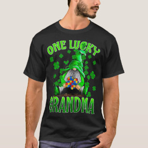 Only Lucky Grandma Gnomes Autism St Patrick's Day T-Shirt