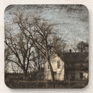 Only Memories Remain, Abandoned Farm House Coaster