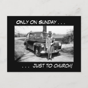 Only on Sunday . . . Postcard