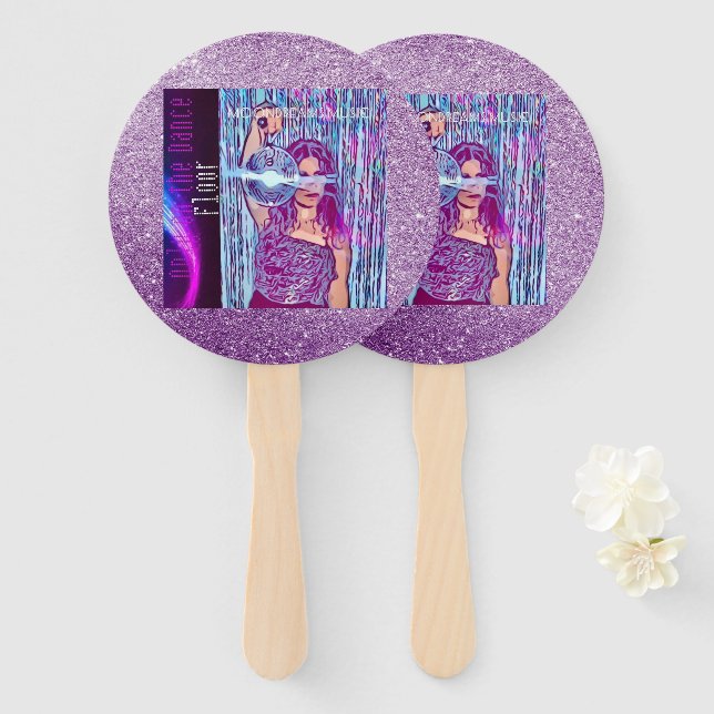 Only on the Dance Floor Hand Fan (Front and Back)