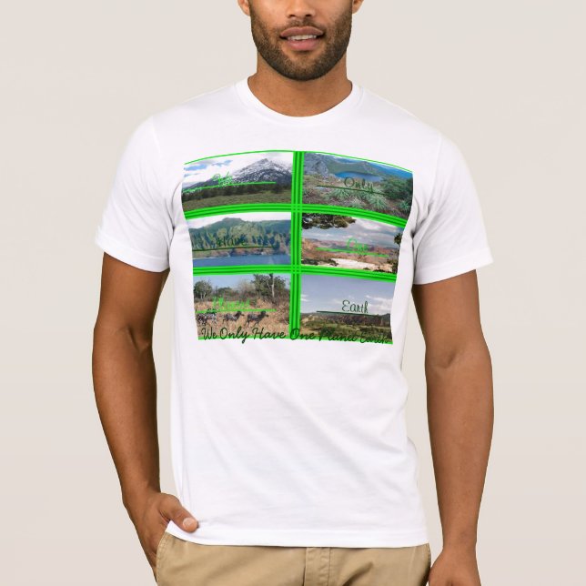 Only One Planet Earth T-Shirt (Front)