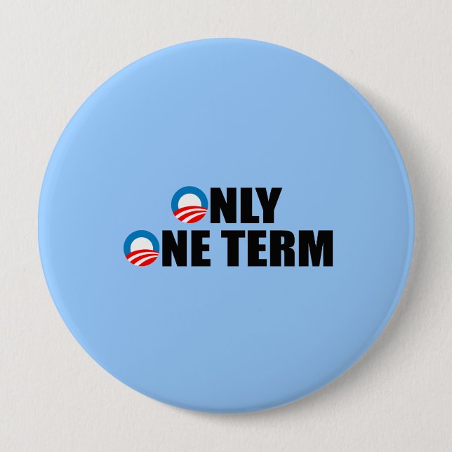 ONLY ONE TERM 10 CM ROUND BADGE (Front)