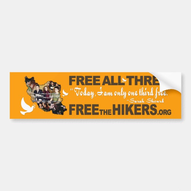 Only One Third Free BUMPER STICKER (Front)
