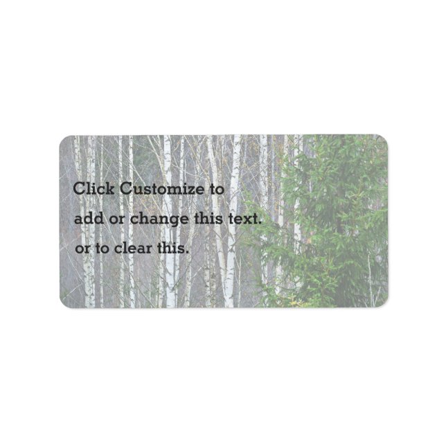 Only Pine Trees Label (Front)