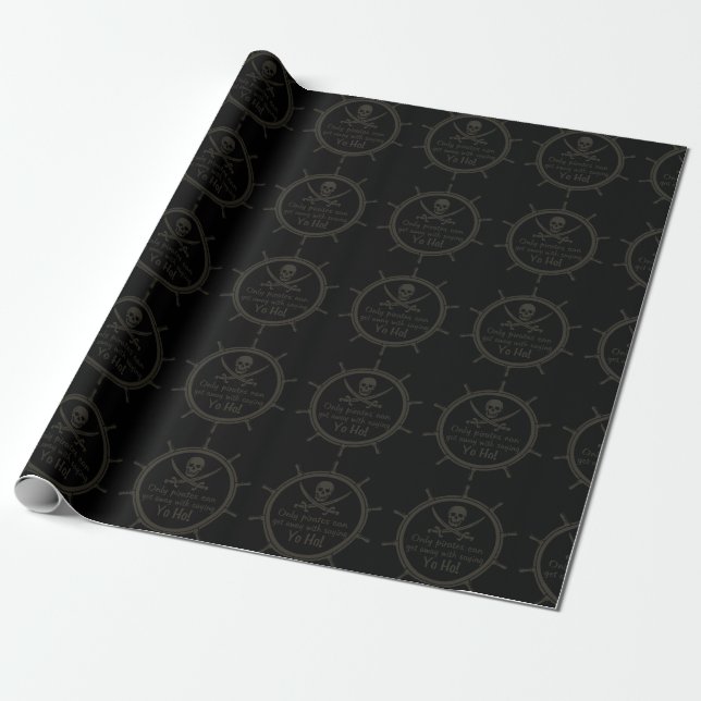 Only Pirates Can Get Away With...paper Wrapping Paper (Unrolled)