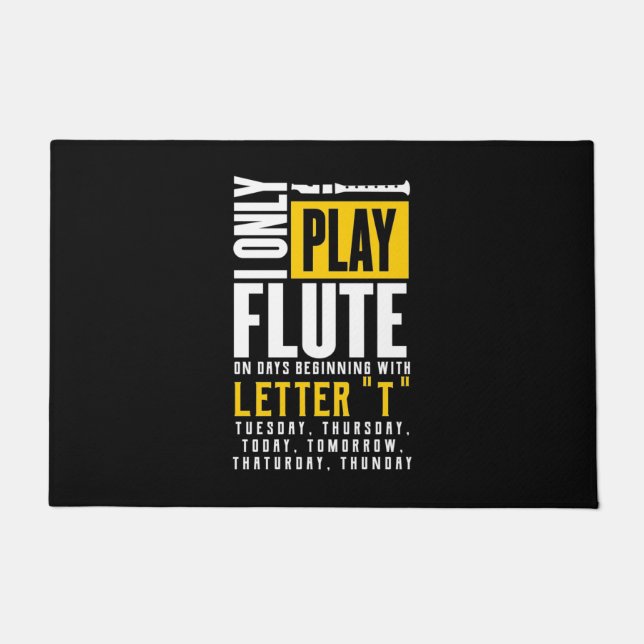 Only Play Flute Doormat (Front)
