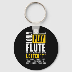 Only Play Flute Key Ring