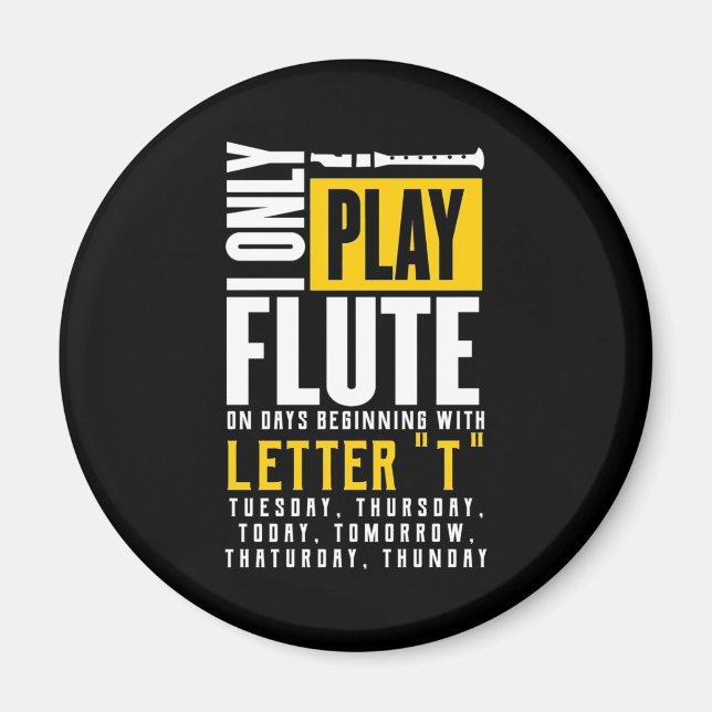 Only Play Flute Magnet (Front)