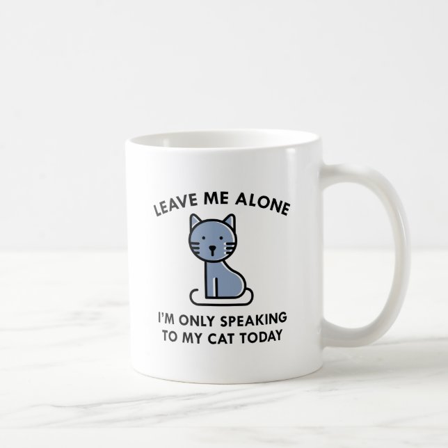 Only Speaking To My Cat Coffee Mug (Right)