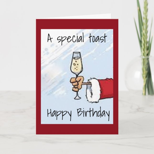 ONLY *SPECIAL PEOPLE* HAVE *DECEMBER* BIRTHDAYS HOLIDAY CARD (Front)