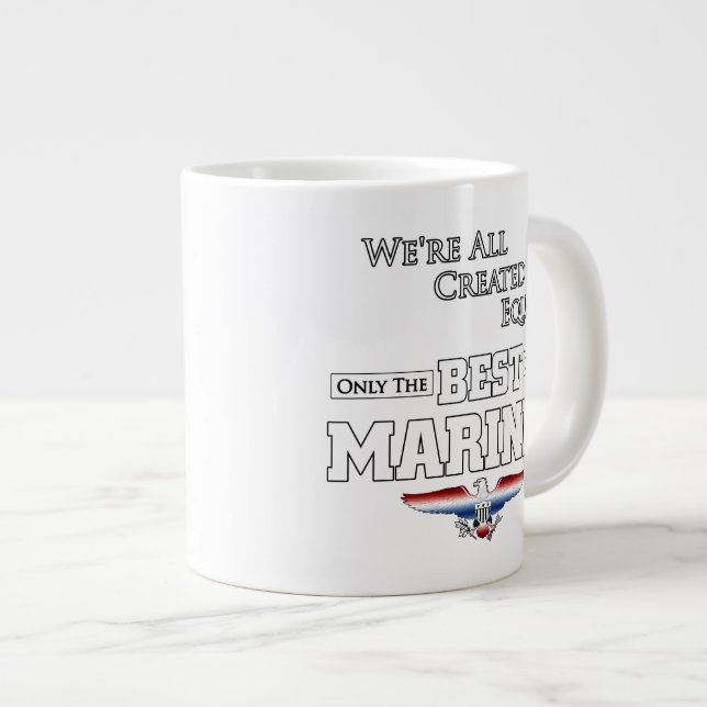 Only The Best Are Marines Large Coffee Mug (Front Right)