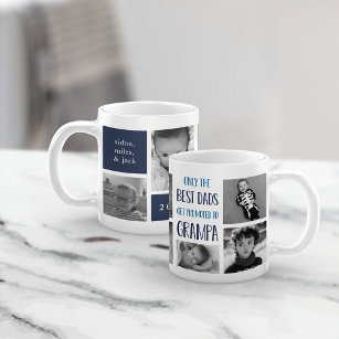 Only the Best Dads Get Promoted to Grampa Photo Coffee Mug