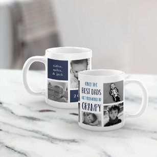 Only the Best Dads Get Promoted to Grampy Photo Coffee Mug